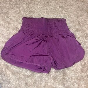 Size small free people purple shorts